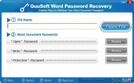 QuuSoft Word Password Recovery screenshot